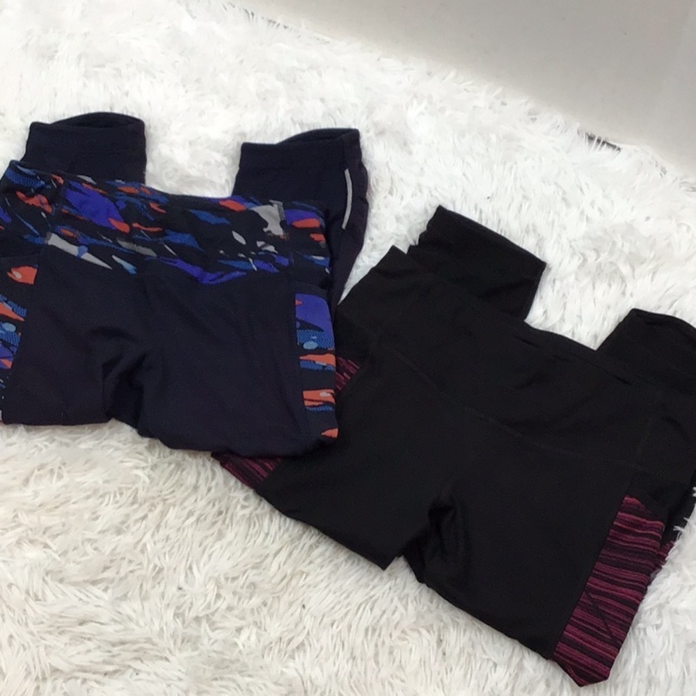 Athleta cropped leggings 2 pair XS